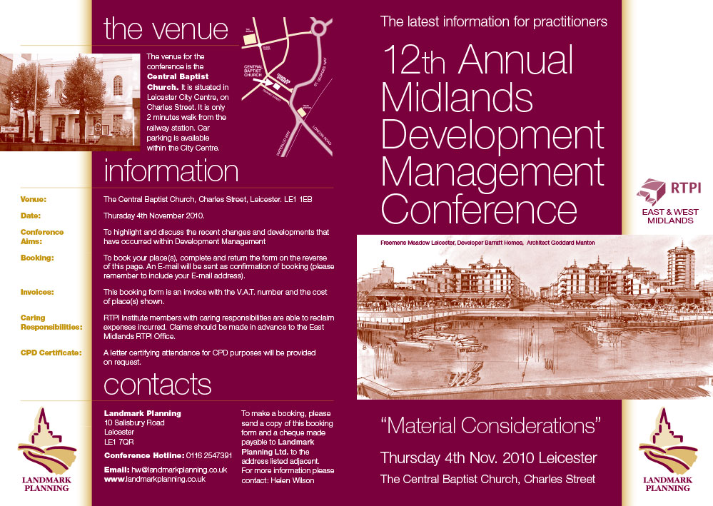 Image of the front of brochure