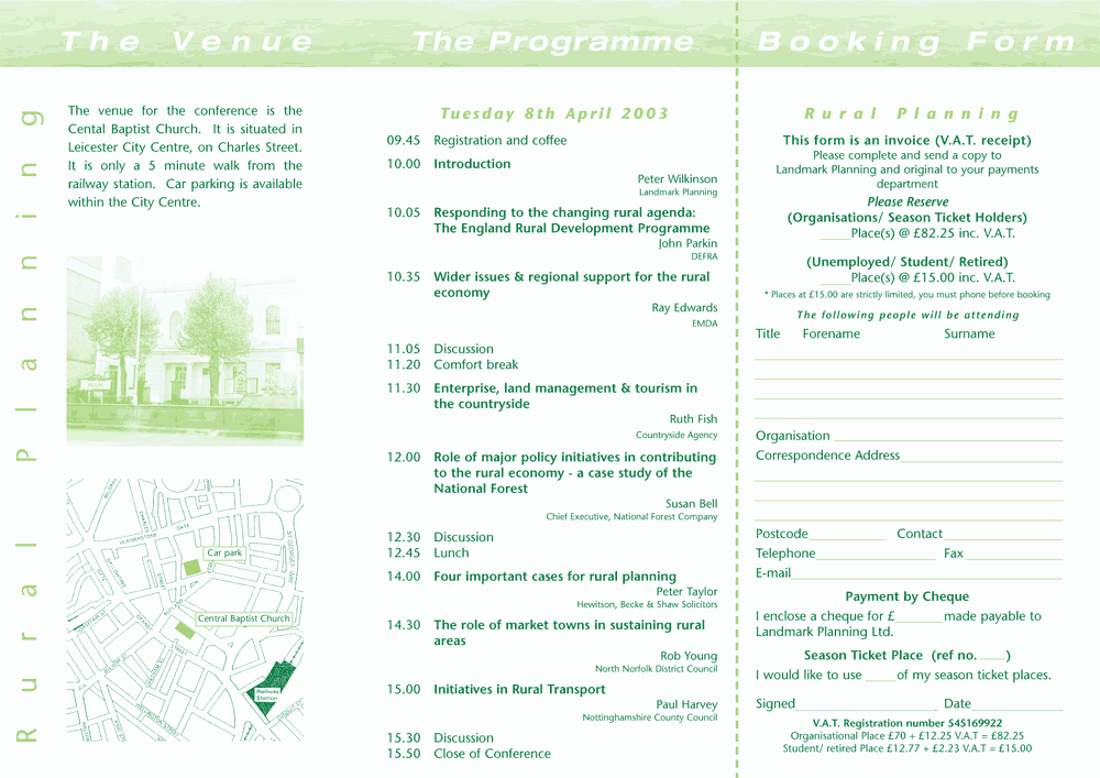 Image of the back of brochure