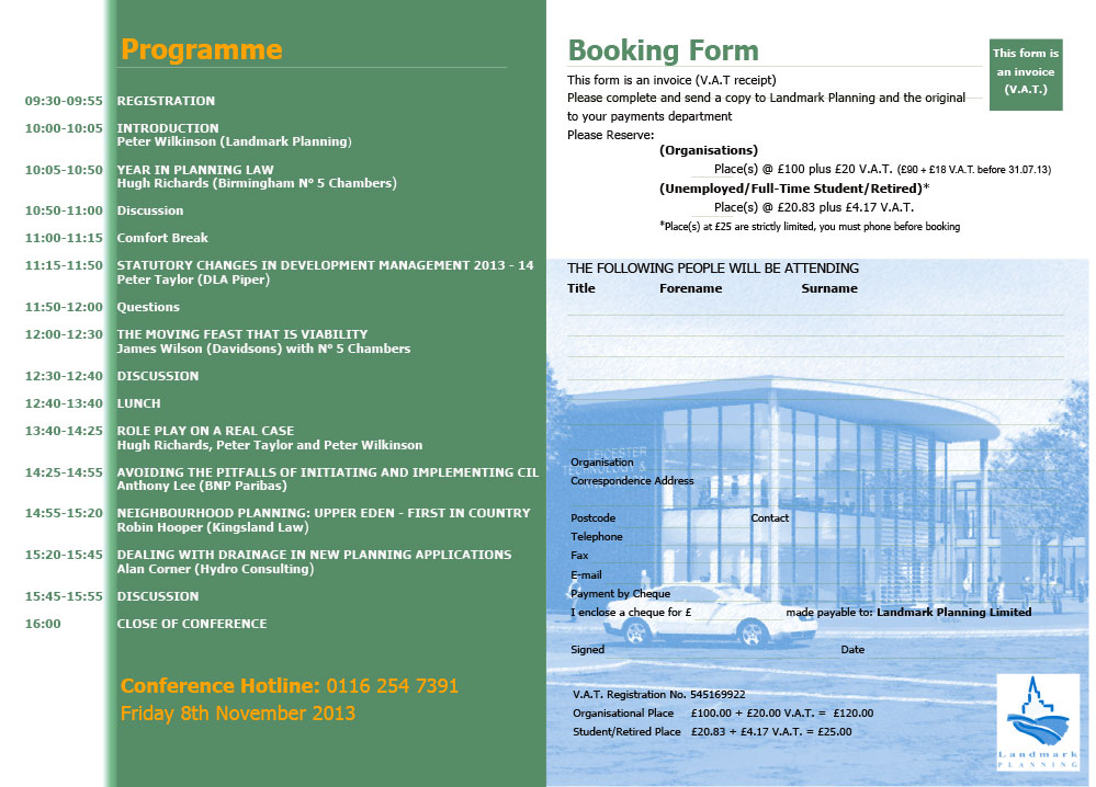 Image of the back of brochure