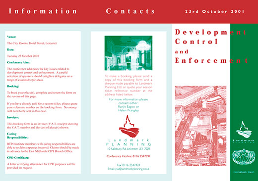 Image of the front of brochure