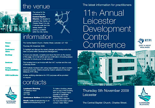 Image of the front of brochure