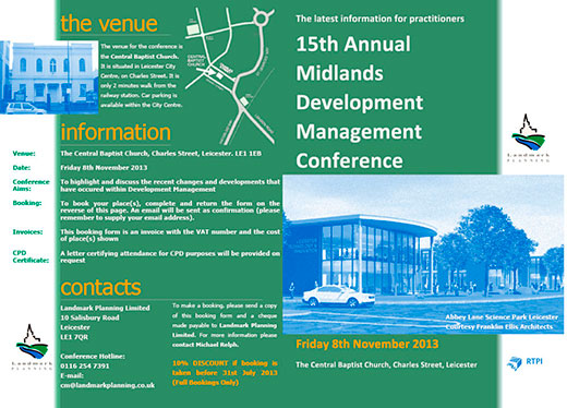 Image of the front of brochure