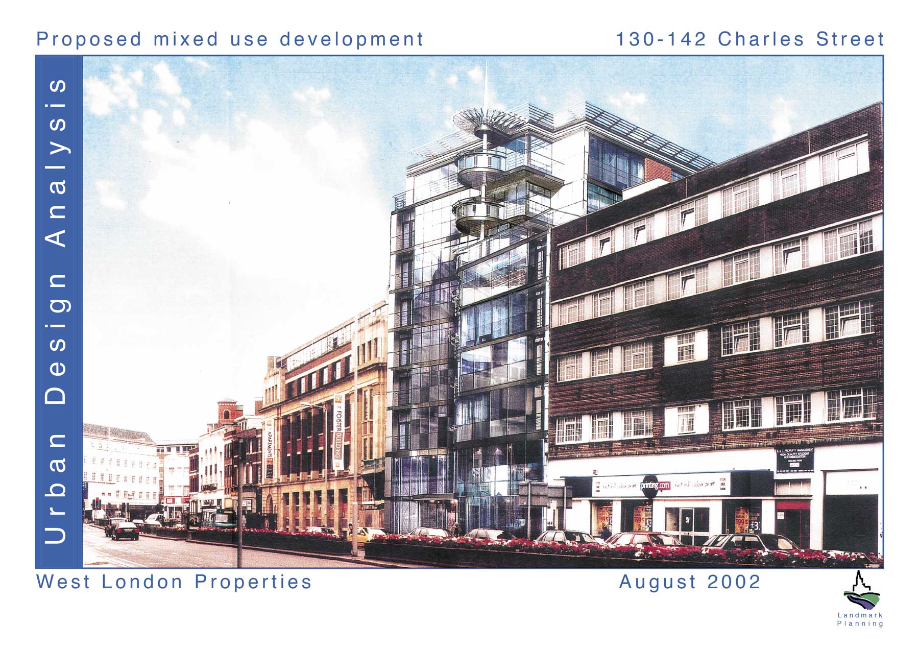 Image of the front cover showing Charles Street with various city buildings and apartments
